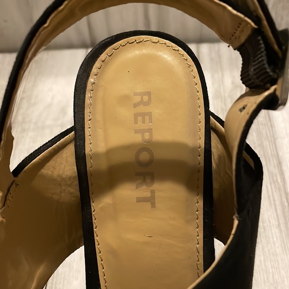 Report black suede open toe heels - Picture 4 of 4